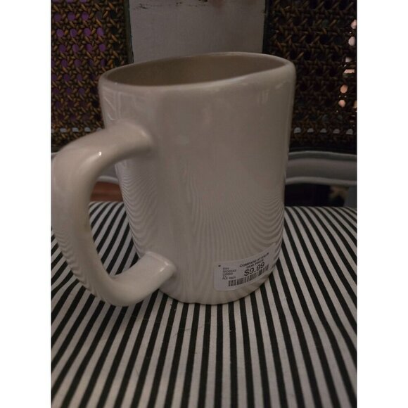 NWT Rae Dunn Trick or Treat Halloween Mug 2021 White Black Writing - Picture 5 of 10